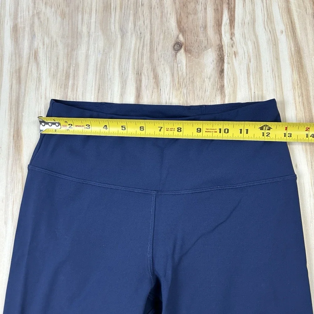 Tory Sport Leggings Womens M Blue Ankle Chevron Stripe High Rise Yoga‎ Burch